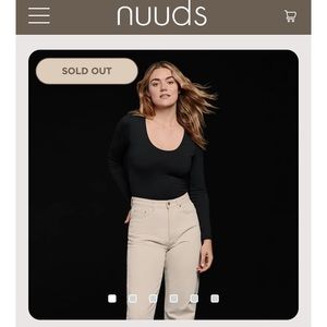 Nuuds WOMEN'S LONG SLEEVE SCOOP NECK BODYSUIT